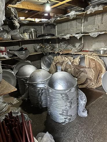 Идиш-аяк: Казан чугунный с крышкой Davr Metall Объёмы: 4.5 л, 6 л, 8 л, 10 л — 5