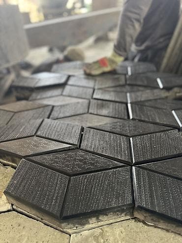 Канцтовары: Тротуарная плитка “Соты/3D” (шестиугольная) - Формат: шестиугольные — 4