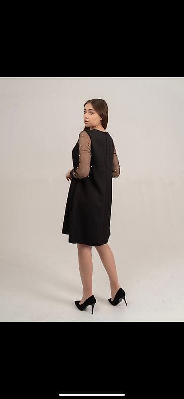 armani code: Вечернее платье, А-силуэт, Средняя модель, С рукавами, Камни, S, M, L — 4