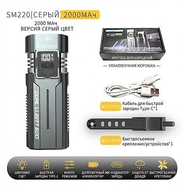 Велоаксессуары: Велофара MOVTESS SM220 Dual Light 600 - Профессиональный передний — 7