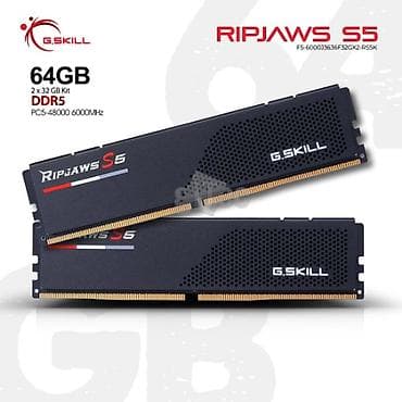 Оперативдик эс-тутум, 64 ГБ, DDR5, 6000 МГц