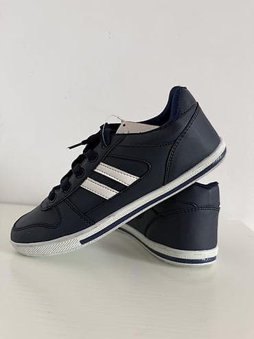 треккинговая обувь распродажа: Классические повседневные кеды - Цвет: черный и синий с белыми — 4