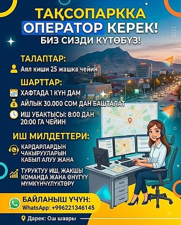 персональный ассистент: Требуется Диспетчер Полный рабочий день, Шестидневка, Техподдержка, Женщина — 1
