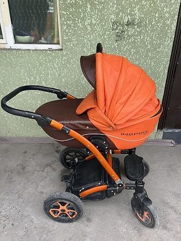 Коляскалар: Детская коляска люлька Inspire Eco, цвет оранжево‑коричневый — 1