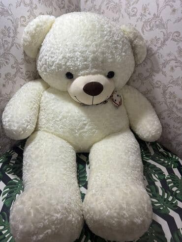 кукла домик: Плюшевый медведь большого размера - Цвет: молочный/кремовый - — 2