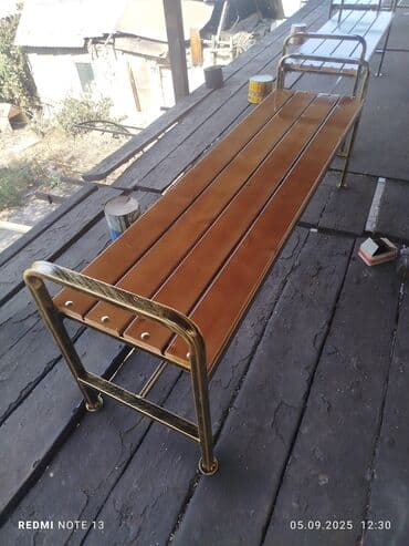 садовые мебели: Скамейка с навесом 15000сом скамейка с подлокотник 6500 — 19