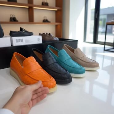 Итальянские лоферы с плетёным верхом - Страна производства: Италия -