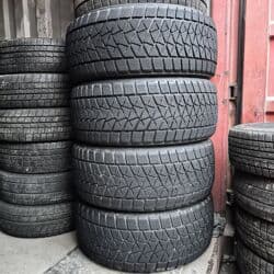 шины на эксковатор: Шиналар 275 / 45 / R 20, Кыш, Колдонулган, Комплект, Жол тандабастар (АТ/МТ), Жапония, Bridgestone — 1