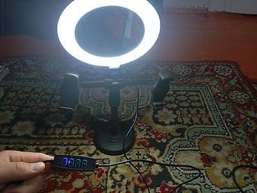 питание роутера: Кольцевая LED‑лампа с держателем для телефона - Три режима освещения — 2