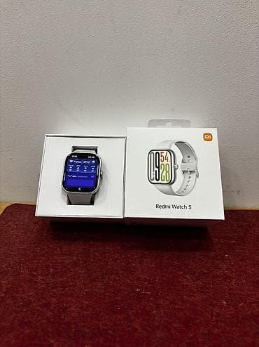 монитор mi: Redmi Watch 5 — умные часы с прямоугольным экраном и стильным светлым — 2