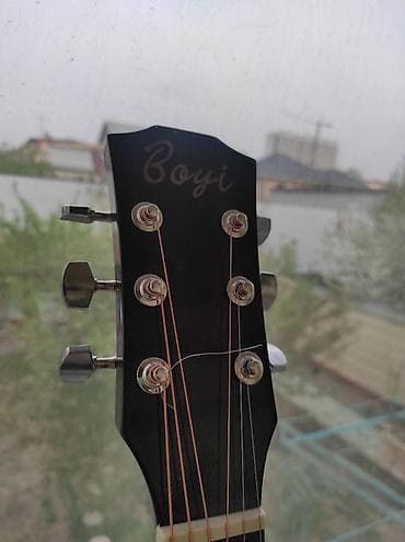yamaha sg200: Акустическая гитара Boyi, формат дредноут с вырезом (cutaway), цвет – — 4