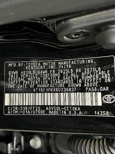 55: Toyota Camry: 2016 г., 2.5 л, Автомат, Бензин, Седан — 8