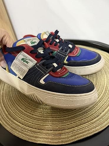 Кроссовки Lacoste оригинал (модель с нашивкой “CHMP E LACOSTE” на