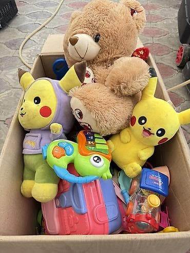 игрушки для малышей fisher price: ДАРОМ Набор детских игрушек в коробке Состав: - Мягкие игрушки — 1
