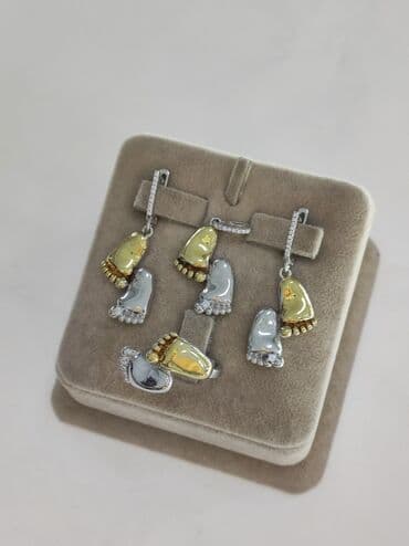 самые красивые свадебные платья в мире: Новая коллекция Италия Серебряный комплект "Ножки" Серебро напыление — 5