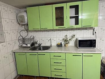 Эмерек гарнитурлары: Ашкана гарнитуру, Колдонулган, түсү - Жашыл, Өзү алып кетүү — 1