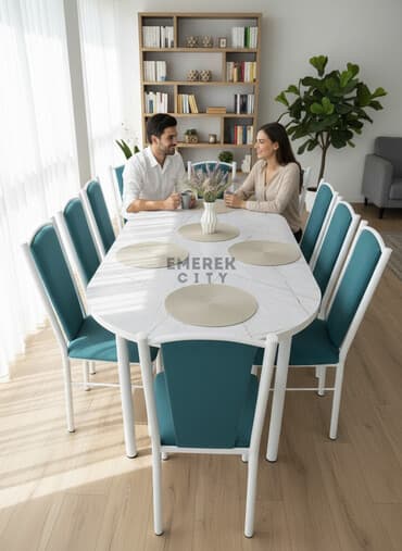 деревянные столы и стулья: Кухонный стол и стул, цвет - Серый — 1