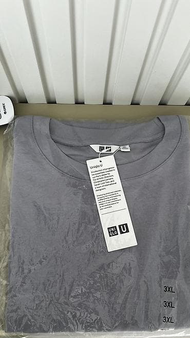 tech flece: Футболка Uniqlo U airism мужская, модель с удлинённым рукавом (около — 2