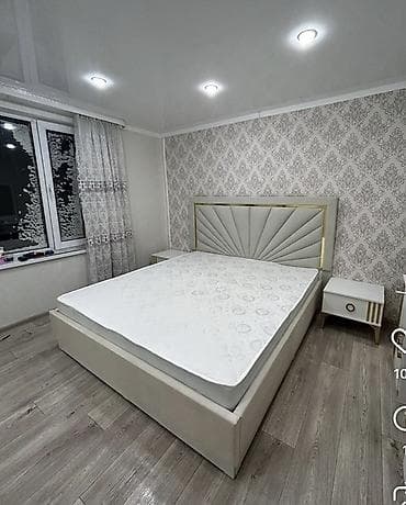 камод бишкек: Уктоочу бөлмө гарнитуру, Эки кишилик керебет, түсү - Саргыч боз — 1