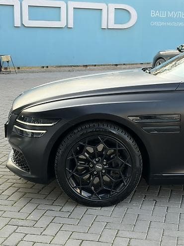 люк 124: Представляем седан Genesis G80 в матовом черном цвете. Автомобиль — 8