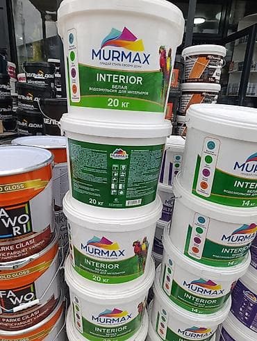 распылители: Белоснежная краска Murmax INTERIOR, 20 кг на 100 квадратных — 6