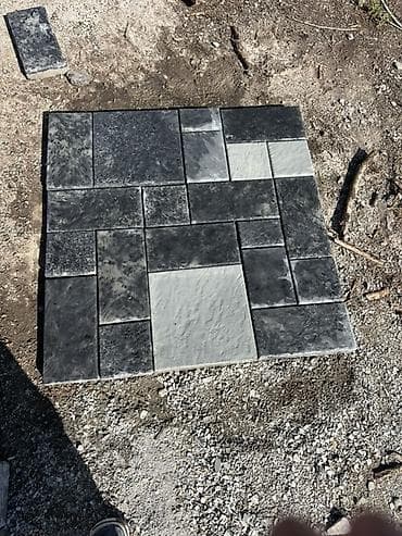 навесы бишкек: Тротуарная плитка «мраморный микс» (серо-белая), укладка под ключ - — 8