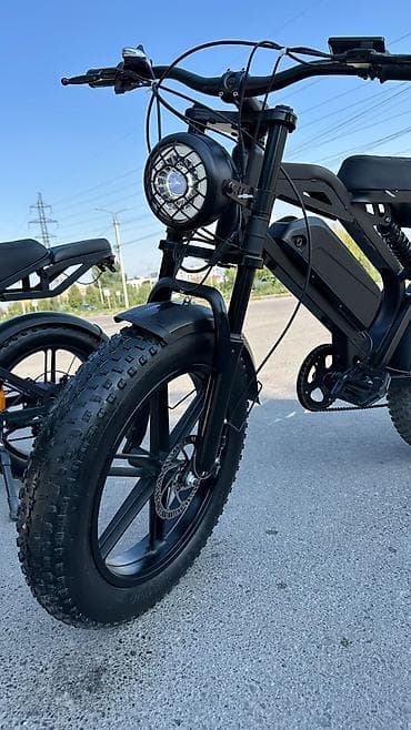 Велосипеды: Электровелосипед F016 (фэтбайк) Запас ход 60км+20км гибрид 150-180 кг — 8