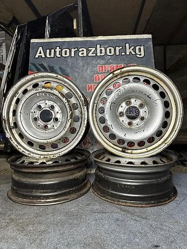 fit: Железные Диски R 16 Mercedes-Benz, отверстий - 5, Б/у — 2