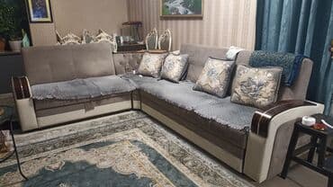 Угловой диван, Складной, Трехместный