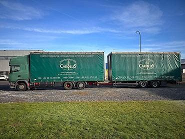 Тягач, Scania, Тентованный — 4