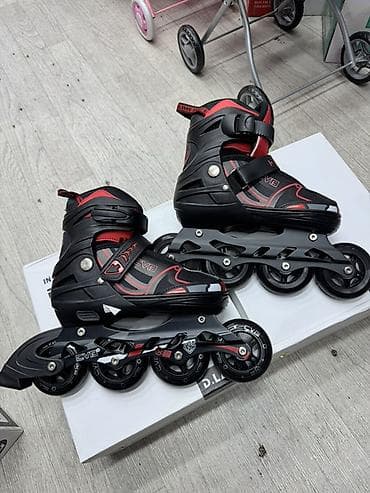 ролик 4 колесный: Роликовые коньки инлайн (4 колеса, размер регулируемый) - Тип — 1