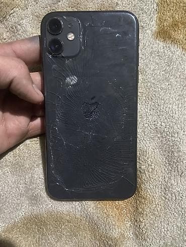 IPhone 11, Колдонулган, 128 ГБ, Кара, Каптама — 1