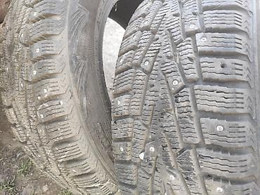winter: Шины 215 / 60 / R 16, Зимняя шипованная, Б/у, Комплект, Легковые, Cordiant — 1