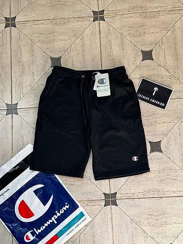 мужские шорты для спорта: Мужские шорты, 2XS, S, XS, Champion, Новый, цвет - Черный, Платная доставка, Самовывоз — 1
