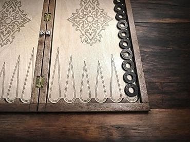 кости для нарды: Нарды КГ2104 деревянные с резным орнаментом - Материал: дерево — 8