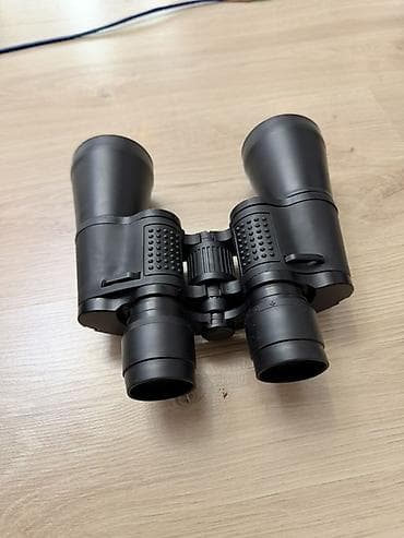 Бинокль классической конструкции Porro - Оптика с желтовато‑оранжевым