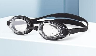 Очки для плавания классической формы с празрачными линзами