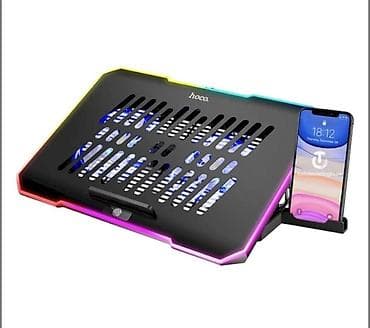 robot case: Охлаждающая подставка для ноутбука Hoco DH19 Cool RGB - Эффективное — 4