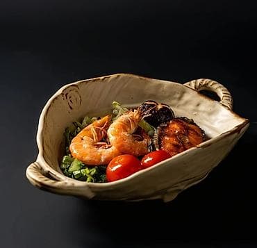 fire maple: Керамические сервировочные блюда ручной работы - Материал: керамика — 7