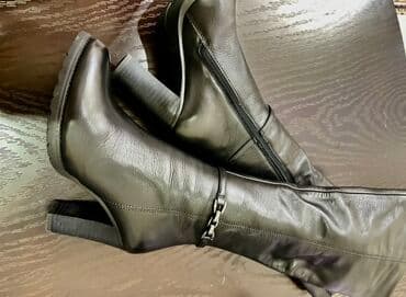 свадебное платье для беременных напрокат: Сапоги, 35.5, Новый, цвет - Черный, Бесплатная доставка, Платная доставка — 1