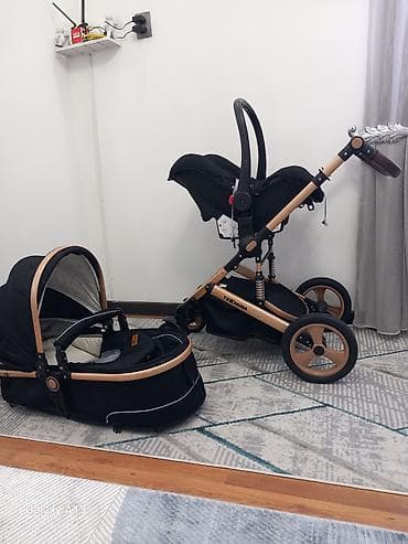 коляска нарын: Детская коляска Teknum 3 в 1 (шасси + люлька + автокресло-переноска) — 1