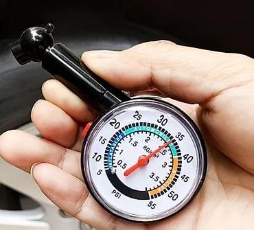 Инструменты: Механический манометр для шин Диапазон измерений: до 55 PSI / 4 кг/см² — 3