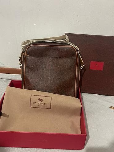 Сумки: Классическая сумка, Италия, Материал: Комбинированный материал, Застежка на молнии, Унисекс, Б/у — 2