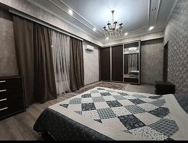 суточный квартира орто сай: 3 комнаты, С мебелью полностью — 2