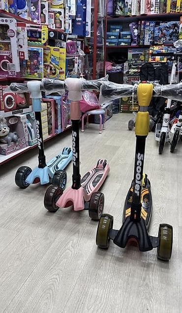 купить детский самокат: ​🛴 Детский трехколесный самокат с подсветкой колес 🌟 ​💥 Веселый, яркий — 2