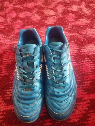 фикс лук: Футбольные кроссовки/бутсы для зала TAIGAN Futsal, цвет голубой. - — 1