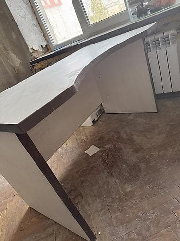 Офисная мебель: Компьютерный стол, Б/у, С полками — 2