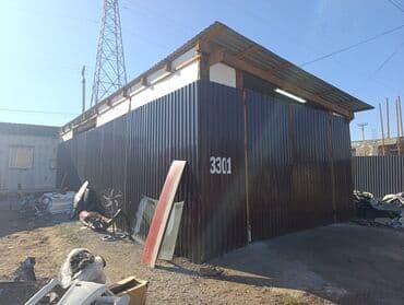 проект гаража на 1 машину: Металлический бокс/ангар из профнастила №3301. - Широкие раздвижные — 6