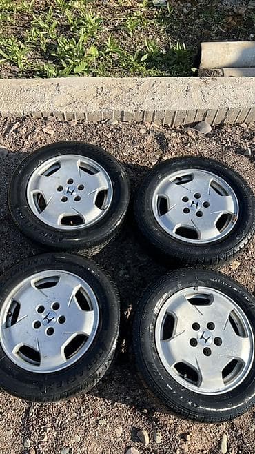 двигатель honda fit: Колеса в сборе R 16, Лето, Б/у, Комплект, Литые, отверстий - 5 — 1
