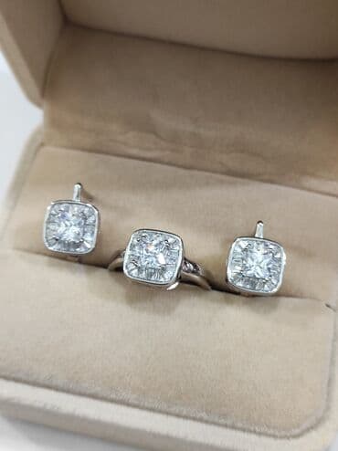 свадебные платья от производителя: Набор украшений, Проба 925, Женские, Новый — 5